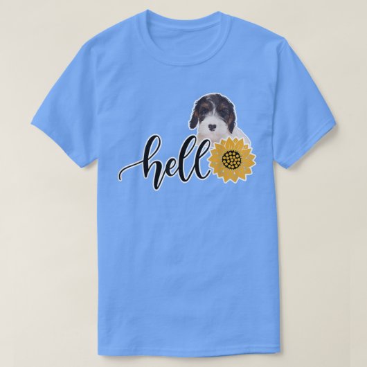 hallo Sunflower Sealyham Terrier T-shirt (Design voorkant)