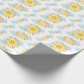 hallo Sunshine Baby shower Cadeaupapier (Hoek)