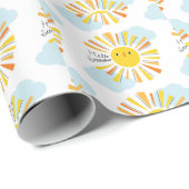 hallo Sunshine Baby shower Cadeaupapier (Rol Hoek)