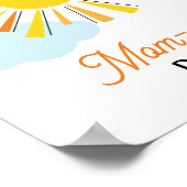 hallo Sunshine Baby shower Ma-osa Bar Poster (Hoek)