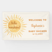 hallo Sunshine Baby shower Spandoek (Horizontaal)