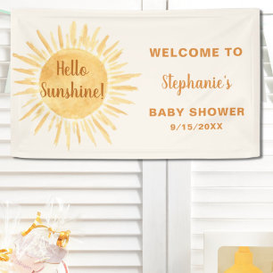 hallo Sunshine Baby shower Spandoek