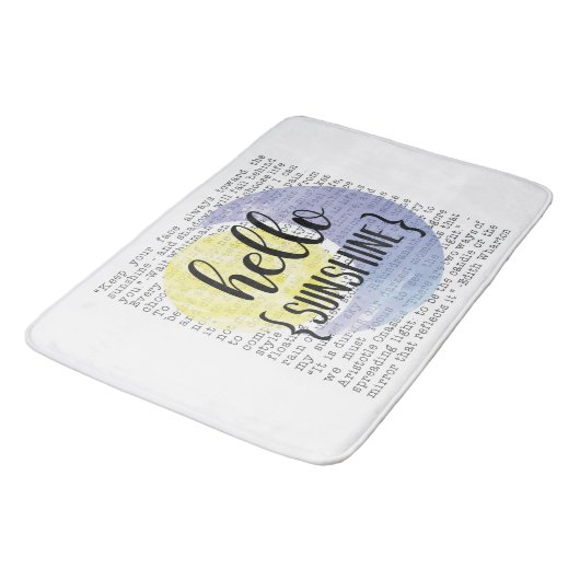 hallo Sunshine Badmat (Gekanteld)