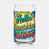 hallo Sunshine Blikvorm Glas (Voorkant)