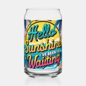 hallo Sunshine Blikvorm Glas (Achterkant)