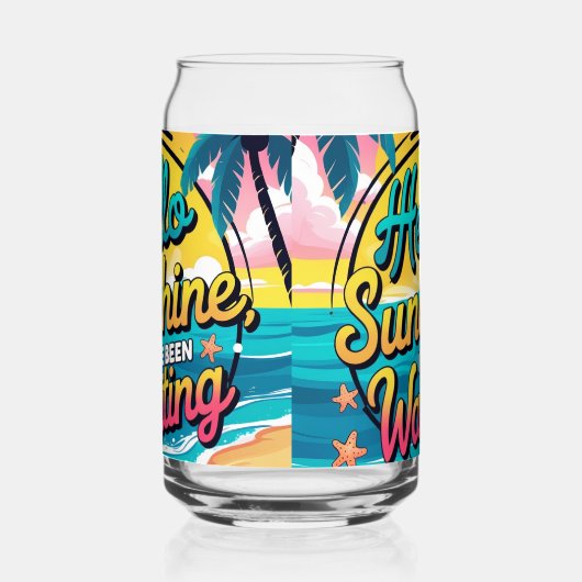 hallo Sunshine Blikvorm Glas (Links)