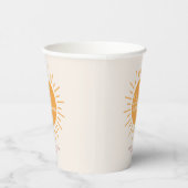 hallo Sunshine Boho Baby shower Paper Cups Papieren Bekers (Rechts)
