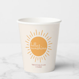 hallo Sunshine Boho Baby shower Paper Cups Papieren Bekers