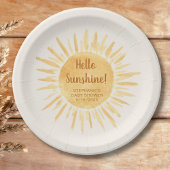 hallo Sunshine Boho Baby shower Papieren Bordje