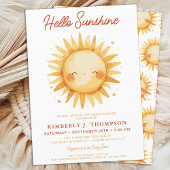 Hallo Sunshine Boho Genderneutraal Baby shower Kaart