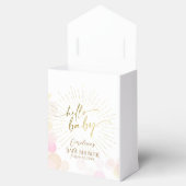 Hallo Sunshine Boho Modern Happy Baby Girl Douche Bedankdoosjes (Geopend)