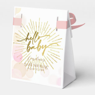 Hallo Sunshine Boho Modern Happy Baby Girl Douche Bedankdoosjes