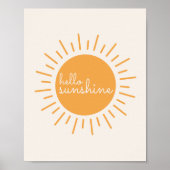 hallo Sunshine boho nursery Poster (Voorkant)
