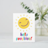 hallo Sunshine Briefkaart (Staand voorkant)