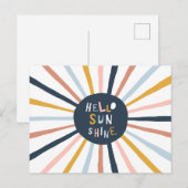 hallo Sunshine Briefkaart (Voorkant / Achterkant)