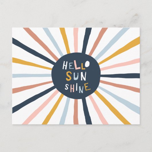 hallo Sunshine Briefkaart (Voorkant)