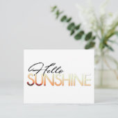 hallo Sunshine Briefkaart (Staand voorkant)