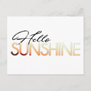 hallo Sunshine Briefkaart