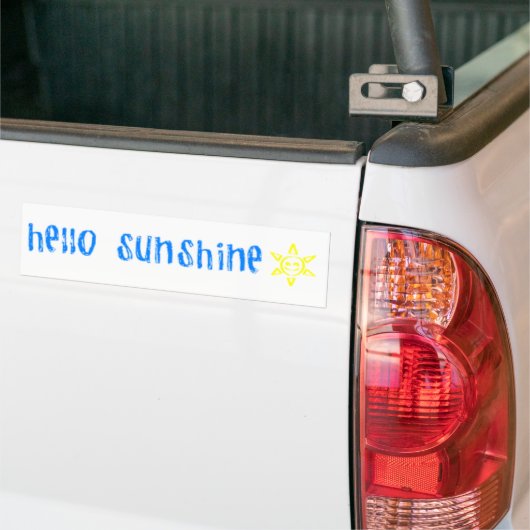 hallo Sunshine Bumpersticker (Op Truck)