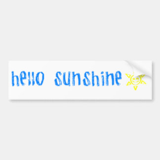 hallo Sunshine Bumpersticker