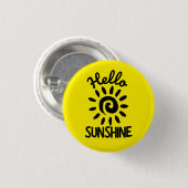 hallo Sunshine Button (Voorkant /achterkant)
