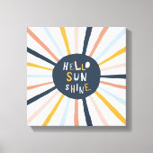 hallo Sunshine Canvas Afdruk (Voorkant)