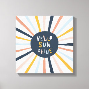 hallo Sunshine Canvas Afdruk