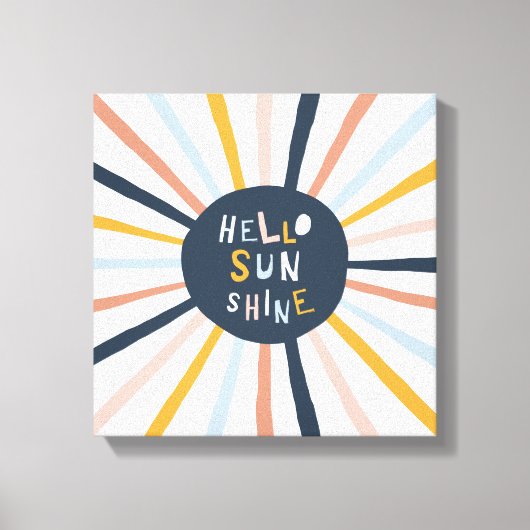 hallo Sunshine Canvas Afdruk (Voorkant)