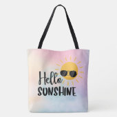 hallo Sunshine Canvas tas (Achterkant)