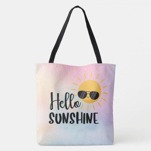 hallo Sunshine Canvas tas (Achterkant)