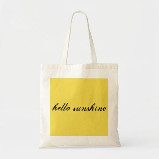 hallo Sunshine Canvas tas (Voorkant)