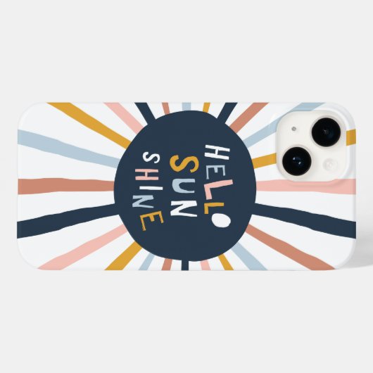 hallo Sunshine Case-Mate iPhone Case (Achterkant (horizontaal))