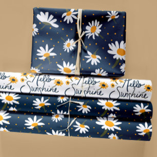 hallo Sunshine Classic Daisy Flowers Inpakpapier Vel
