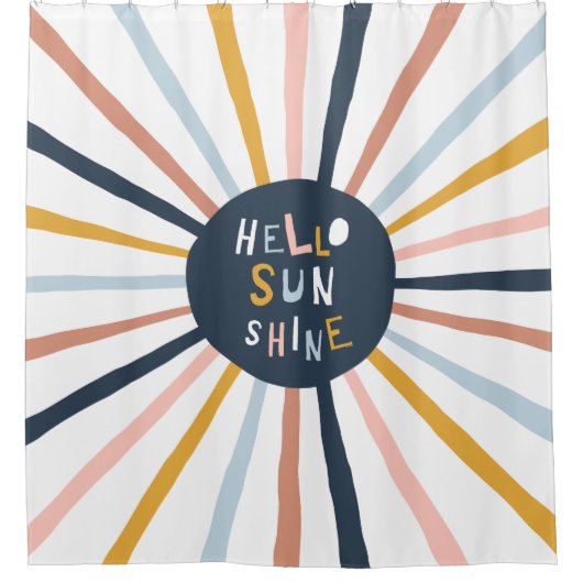 hallo Sunshine Douchegordijn (Voorkant)