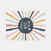 hallo Sunshine Fleece Deken (Voorkant (Horizontaal))