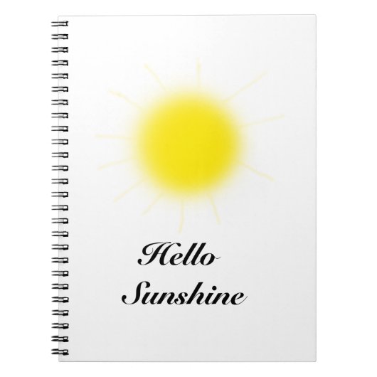 Hallo Sunshine Foto Notitieboek (Voorkant)