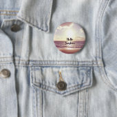 "Hallo Sunshine" Fotocitaat Ronde Button 5,7 Cm (In situ)