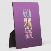 hallo Sunshine Fotoplaat (Zijkant)