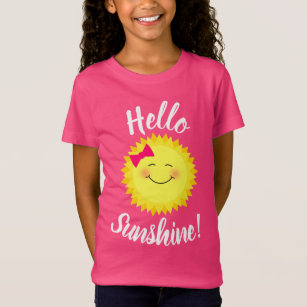 hallo Sunshine Girly Sun T-shirt