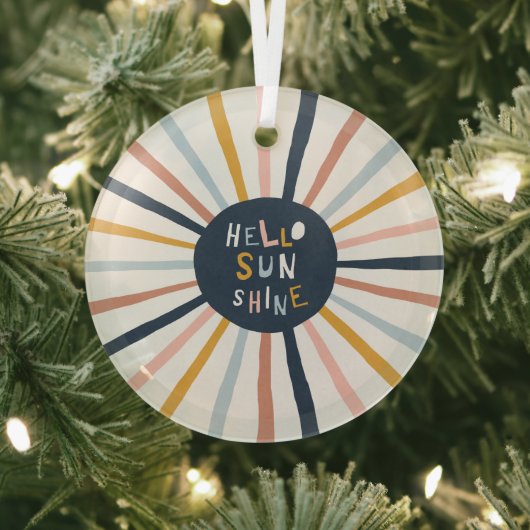 hallo Sunshine Glas Ornament (Insitu)