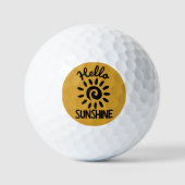 hallo Sunshine Golfballen (Voorkant)