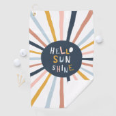 hallo Sunshine Golfhanddoek (Insitu)