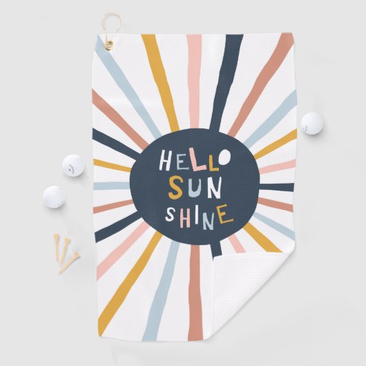 hallo Sunshine Golfhanddoek (Insitu)