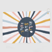 hallo Sunshine Golfhanddoek (Horizontaal)