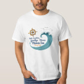 Hallo Sunshine, Goodbye Stress – Ocean Breeze Bewe T-shirt (Voorkant)