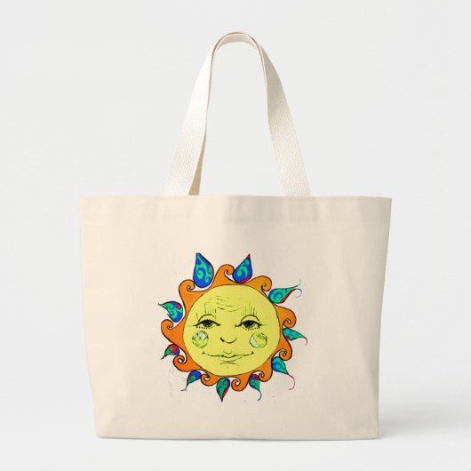 hallo Sunshine Grote Tote Bag (Voorkant)