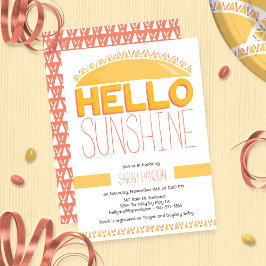 Hallo Sunshine Hand Lettered Geslacht Neutraal Kaart