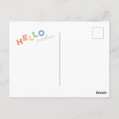 hallo Sunshine Illustrated Cheerful Briefkaart (Achterkant)