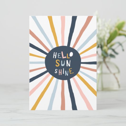 hallo Sunshine Kaart (Staand voorkant)