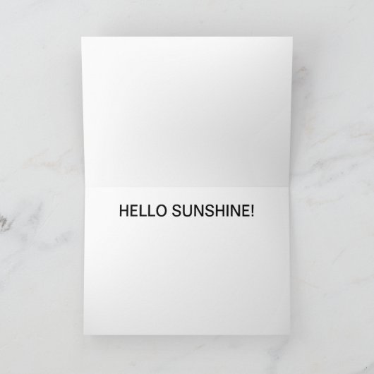 HALLO SUNSHINE!KAART KAART (Binnen)
